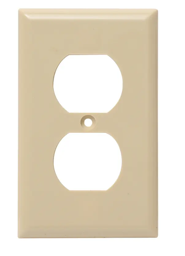  TAPA ELECTRICA EAGLE 2132V PLASTICA DOBLE MARFIL
