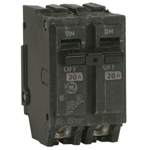 BREAKERS DOBLE 20 AMP GRUESO THQL2120 GE