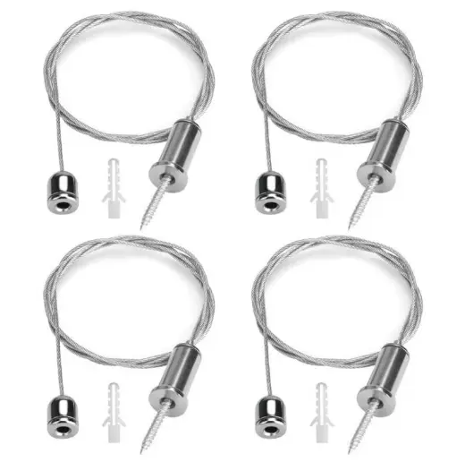 SET DE 4 CABLES PARA COLGAR PANELES