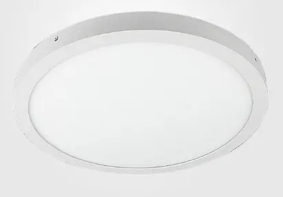 PANEL LED CIRCULAR DE SUPERFICIE 18W CON POWER 6500K 100/277V IP20 XMT NEOLUZ