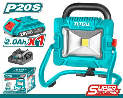 REFLECTOR LED TOTAL UTWLI20258 TRABAJO INALAMBRICO 20V 20W 6500K BATERIA + CARGADOR
