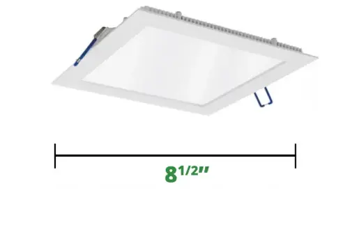 Panel Led Cuadrado empotrable 18w con power 2700k 100-265v ip20