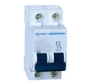 BREAKER P/RIEL C16A 2P 6Kaic DINWAY