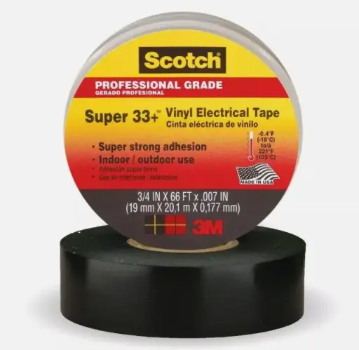 TAPE VINYL 3/4" X 66 / 3M SUPER 33+ ELECTRICO