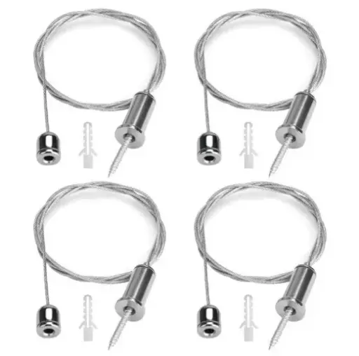 SET DE 4 CABLES PARA COLGAR PANELES