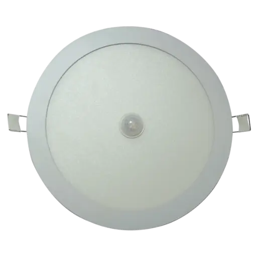 PANEL LED EMPOTRABLE 18W COLEC GENERAL LIGHTING 100/277V BLANCO CON SENSOR DE MOBIMIENTO